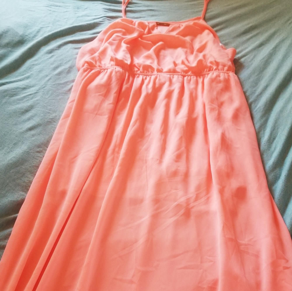 Boutique coral maxi dress